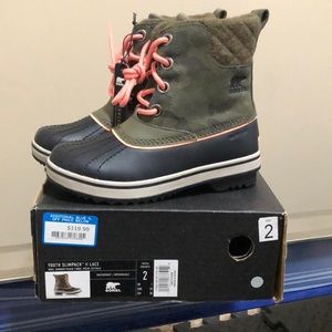 Sorel Slimpack II Lace Winter Snow Boots Girls